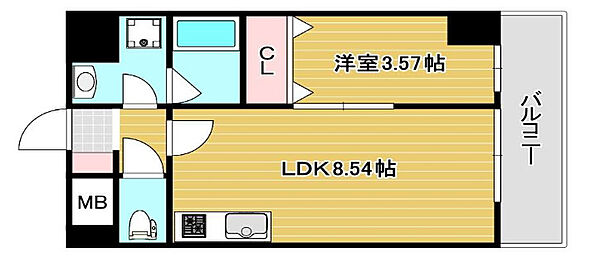 大阪府大阪市都島区東野田町3丁目(賃貸マンション1LDK・5階・31.18㎡)の写真 その2