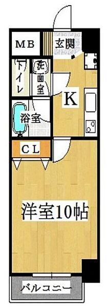 大阪府大阪市中央区西心斎橋2丁目(賃貸マンション1K・9階・28.62㎡)の写真 その2