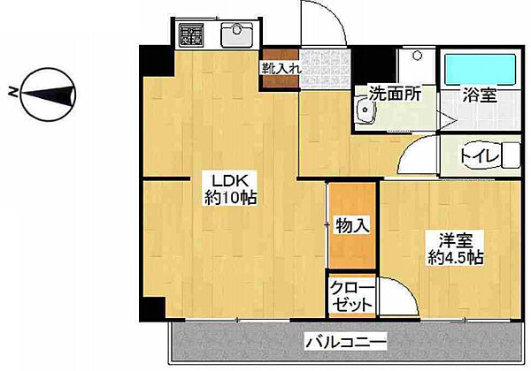 大阪府大阪市北区同心2丁目(賃貸マンション1LDK・5階・40.00㎡)の写真 その2