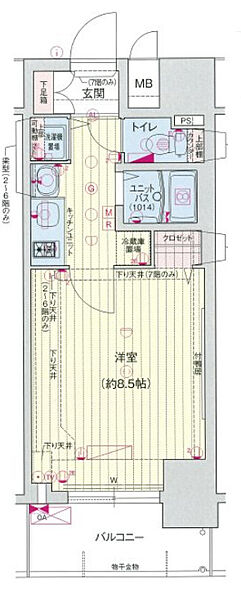 プレサンス立売堀アーバンスタイル ｜大阪府大阪市西区立売堀4丁目(賃貸マンション1K・6階・25.90㎡)の写真 その2