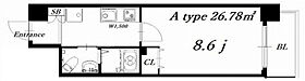 大阪府大阪市西区新町4丁目8-11（賃貸マンション1K・4階・26.78㎡） その2