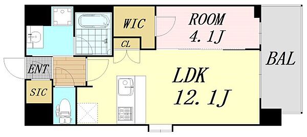 スプランディッド弁天町 ｜大阪府大阪市港区波除5丁目(賃貸マンション1LDK・4階・40.48㎡)の写真 その2