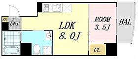 セレニテ上町台  ｜ 大阪府大阪市中央区上汐1丁目（賃貸マンション1LDK・12階・28.67㎡） その2