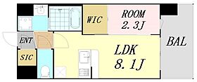 セレニテ十三ミラク  ｜ 大阪府大阪市淀川区十三本町2丁目（賃貸マンション1LDK・3階・28.10㎡） その2