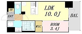 ズーノクルーズ江坂  ｜ 大阪府吹田市垂水町3丁目（賃貸マンション1LDK・6階・33.37㎡） その2