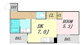 フジパレス川口  ｜ 大阪府大阪市西区川口4丁目（賃貸アパート1DK・3階・33.73㎡） その2