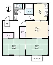 コスモタウンB 3Kの間取図画像