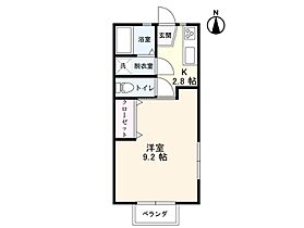 ルージュ医大北 201 ｜ 佐賀県佐賀市鍋島6丁目（賃貸アパート1K・2階・28.27㎡） その2