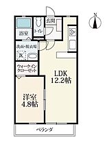 アトレ木原 203 ｜ 佐賀県佐賀市木原2丁目（賃貸アパート1LDK・1階・40.50㎡） その2