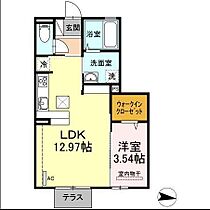 D-room道 103 ｜ 佐賀県佐賀市木原2丁目（賃貸アパート1LDK・1階・40.18㎡） その2