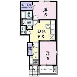 間取図画像 2DK