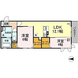 PadreViVi 2LDKの間取図画像