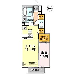 メゾン・ド・カメリア 1LDKの間取図画像