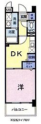 フレアルーチェ 1DKの間取図画像