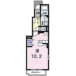エクセランメゾンA ワンルームの間取図画像
