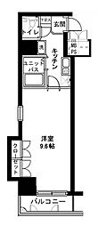 メインステージ日本橋箱崎 1Kの間取図画像