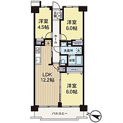 サンヴェール久米川 3LDKの間取図画像