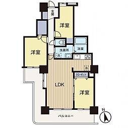 フォーラスタワー所沢 3LDKの間取図画像