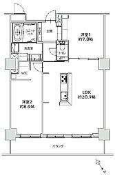 間取図画像 2LDK