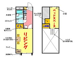 Osaka Metro御堂筋線 長居駅 徒歩13分の賃貸マンション 1階1Kの間取り