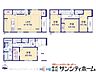 間取り：明るさと開放感に満ちた2階リビングプランです。プライベート性が高い2階リビングは、通りの目線を気にせず生活できます。