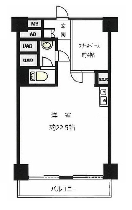 1R 間取り