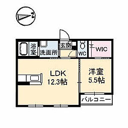 間取図画像 1LDK
