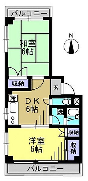 リバーグリーン 3F｜東京都大田区蒲田本町２丁目(賃貸マンション2DK・3階・45.00㎡)の写真 その2