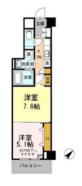 Hill Flat Osaki 116｜東京都品川区大崎２丁目(賃貸マンション2K・1階・38.27㎡)の写真 その2