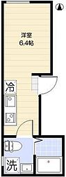 大田区羽田1丁目アパート ワンルームの間取図画像