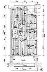 グランイーグル多摩川スカイフロント 2SLDKの間取図画像