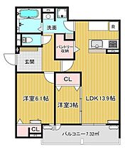 大阪府守口市大枝北町（賃貸アパート2LDK・1階・58.65㎡） その2