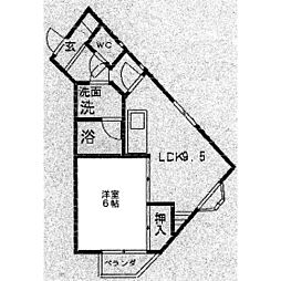 グレートベアハイツ 1LDKの間取図画像