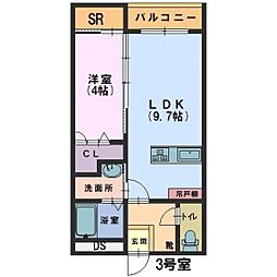 DreamHouse・SO 1LDKの間取図画像
