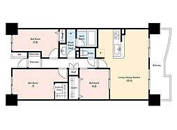 間取図画像 3LDK