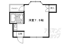 京都府京都市左京区下鴨西高木町（賃貸アパート1R・2階・18.63㎡） その2