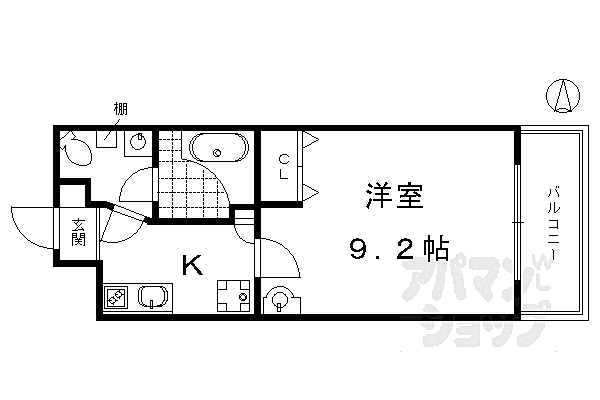 メゾンシレーネ 407｜京都府京都市東山区妙法院前側町(賃貸マンション1K・4階・28.47㎡)の写真 その2