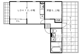 京都府京都市北区大将軍一条町（賃貸マンション1LDK・4階・41.07㎡） その2