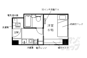 京都府京都市上京区今出川通浄福寺西入ル東上善寺町（賃貸マンション1K・10階・16.39㎡） その2