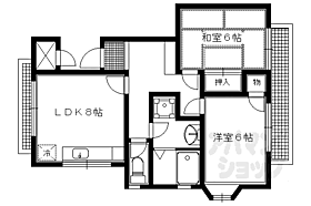 京都府京都市左京区岩倉忠在地町（賃貸アパート2LDK・1階・53.00㎡） その2