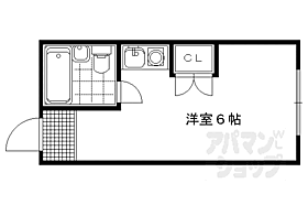 京都府京都市左京区北白川東平井町（賃貸マンション1R・2階・17.20㎡） その2