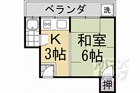 京都府京都市左京区上高野諸木町（賃貸アパート1K・2階・17.32㎡） その2