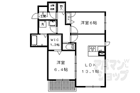 京都府京都市左京区岩倉西宮田町（賃貸アパート2LDK・2階・62.24㎡） その2