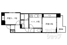 ＣＡＬＭ高倉通 101 ｜ 京都府京都市中京区高倉通二条上る天守町（賃貸マンション2K・1階・42.42㎡） その2