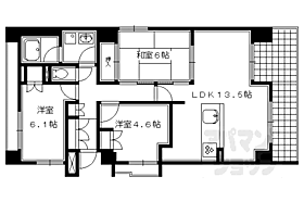 パラドール御所南 405 ｜ 京都府京都市中京区東洞院通二条下ル瓦之町（賃貸マンション3LDK・4階・68.88㎡） その2