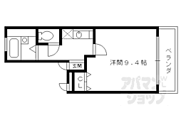 サンクレスト 2階1Kの間取り