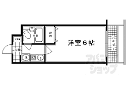 エスリード京都河原町第3 8階1Kの間取り