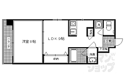 プリオール烏丸三条 1LDKの間取図画像