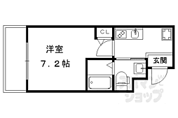 JR東海道・山陽本線 京都駅 徒歩15分の賃貸マンション 3階1Kの間取り