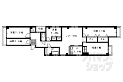ナベル錦 4SLDKの間取図画像